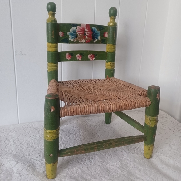 Mexican Folk Art Mini Chair - Picture 2 of 8